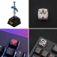 1pc Artisan Zinc Aluminum Alloy ESC Keycaps for Mechanical Keyboard R4 Height GUNDAM / MOSS / Zelda
